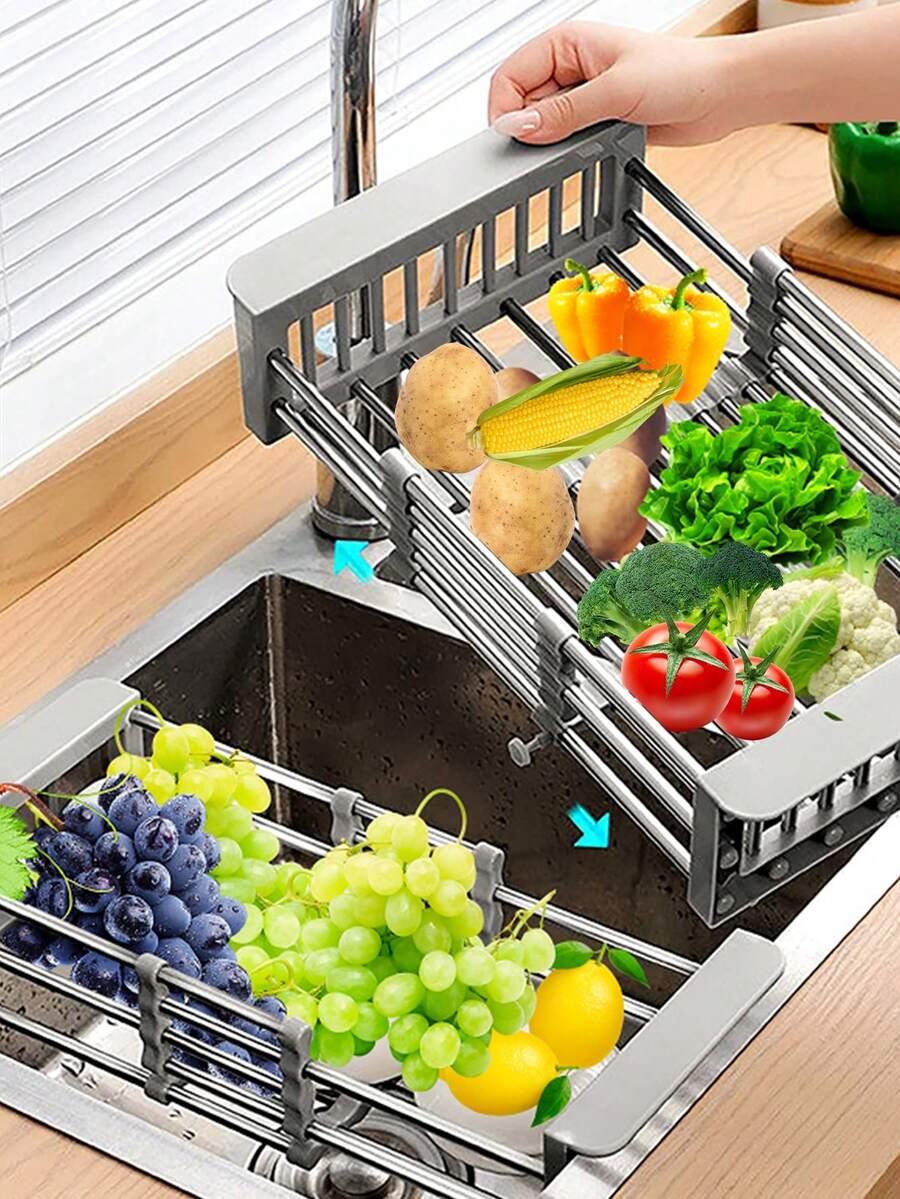 1 giá đỡ cống bằng thép không gỉ - Xám - Xem 1