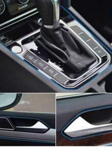 1pc Solid ABS Car Crevice Decor Strip