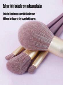 9件套紫色散粉刷腮红眼影化妆刷套装，化妆刷套装，化妆刷套装，化妆刷组合，化妆刷套装，全套化妆刷，化妆刷套装，全套化妆套装，化妆刷套装，化妆刷套装，化妆礼盒套装 - 彩色 - 查看 3