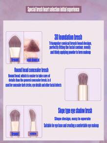 9件套紫色散粉刷腮红眼影化妆刷套装，化妆刷套装，化妆刷套装，化妆刷组合，化妆刷套装，全套化妆刷，化妆刷套装，全套化妆套装，化妆刷套装，化妆刷套装，化妆礼盒套装 - 彩色 - 查看 5