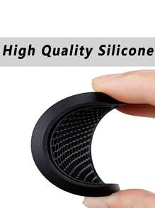 Thảm lót cốc ô tô sáng tạo Nội thất chống trượt Phụ kiện trang trí ô tô - màu đen - Xem 2