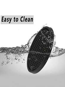 Thảm lót cốc ô tô sáng tạo Nội thất chống trượt Phụ kiện trang trí ô tô - màu đen - Xem 4