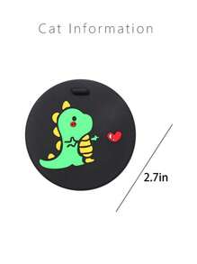 Thảm lót cốc ô tô Tấm lót chống trượt có ngăn đựng, Thảm lót cốc sáng tạo đa chức năng thiết kế hoạt hình khủng long - Nhiều màu - Xem 3