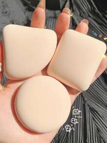 Bộ mút trang điểm bao gồm mút xốp khô/ướt hai công dụng, bông phấn, bông tam giác và hộp đựng - Nhiều màu - Xem 1