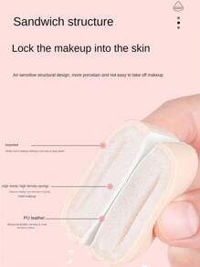 Bộ mút trang điểm bao gồm mút xốp khô/ướt hai công dụng, bông phấn, bông tam giác và hộp đựng - Nhiều màu - Xem 5