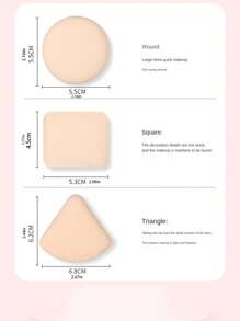 Bộ mút trang điểm bao gồm mút xốp khô/ướt hai công dụng, bông phấn, bông tam giác và hộp đựng - Nhiều màu - Xem 8
