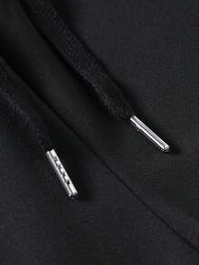 Manfinity Homme 男士王冠和字母圖案T恤和腰部抽繩短褲 - 彩色 - 查看 4