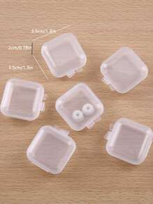 5 piezas transparente Bolsa de almacenaje portátil Bolsa de almacenamiento de joya - transparente - Ver 3