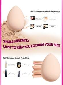 Bộ 3 miếng mút trang điểm hình con gà tông màu nâu - Nhiều màu - Xem 3