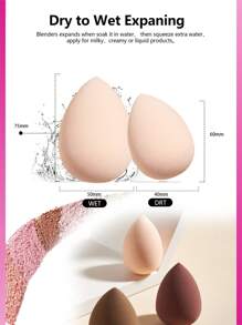 Bộ 3 miếng mút trang điểm hình con gà tông màu nâu - Nhiều màu - Xem 6