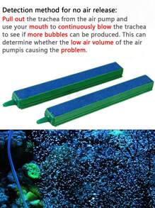 1入藍色魚缸氧氣石,適用於魚缸 - 藍色 - 查看 6