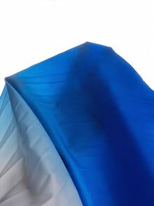 SHEIN Đầm bé gái Xếp li Ombre Giải trí - Màu xanh lam - Xem 3