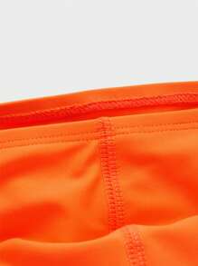 Manfinity Hombres Calzoncillo de natación unicolor - Naranja - Ver 5