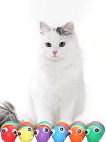 2 cái Màu sắc Ngẫu nhiên Caterpillar Design Cat Teaser Đồ chơi cho Mèo Chơi - Nhiều màu - Xem 2