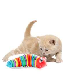2 cái Màu sắc Ngẫu nhiên Caterpillar Design Cat Teaser Đồ chơi cho Mèo Chơi - Nhiều màu - Xem 6