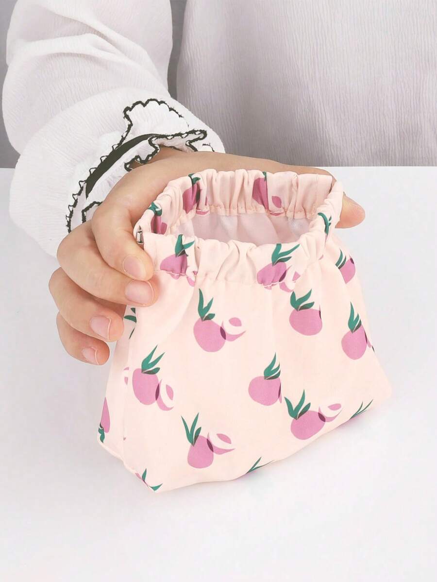 Drawstring Detail Makeup Bag Make Up Bag - Multicolor - View 1