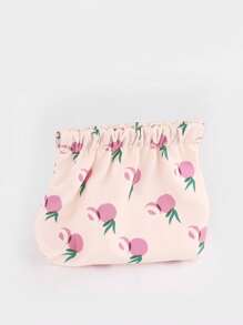 Drawstring Detail Makeup Bag Make Up Bag - Multicolor - View 4