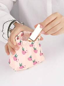 Drawstring Detail Makeup Bag Make Up Bag - Multicolor - View 5