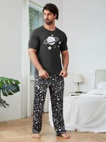 Bộ đồ giản dị  Nam Thiên hà - Màu xám đen - Xem 2