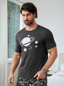 Bộ đồ giản dị  Nam Thiên hà - Màu xám đen - Xem 6