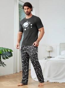 Bộ đồ giản dị  Nam Thiên hà - Màu xám đen - Xem 7