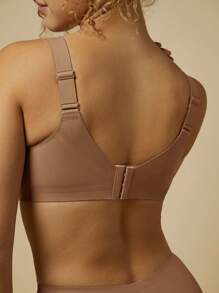 LUVLETTE Dream Curve 2ndSkin Wireless Full Coverage Seamless Side Support Lounge Sticky Bra Bralette Bra No Show Underwear Workout Sports Sticky Bra