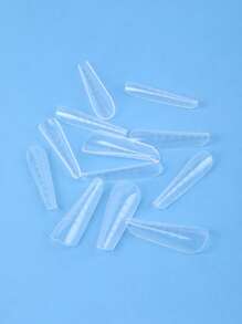 Instantly Upgrade Your Look with 120pcs Long Coffin Transparent Fake Nail For Home DIY Nail Salon Nail Extension - Clear - View 6