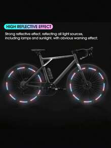 20入組圖案PVC車輪反光貼紙 - 彩色 - 查看 2