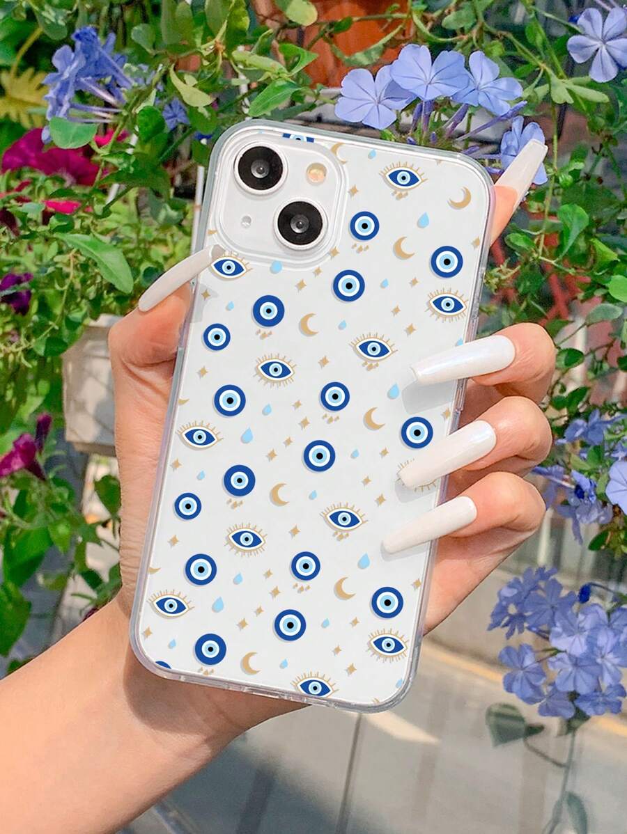 邪惡之眼圖案手機外殼 - 彩色 - 查看 1