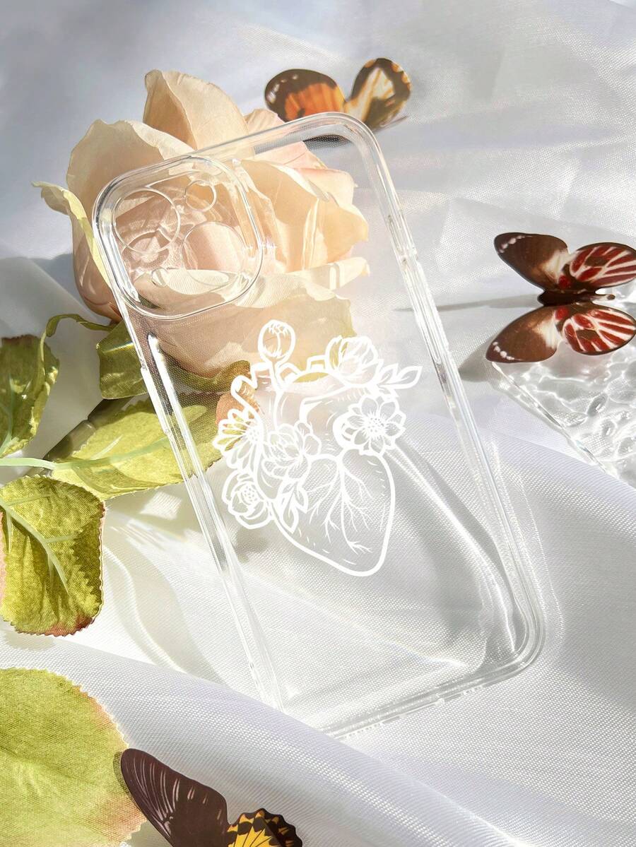 Flower Pattern Phone Case - White - View 1