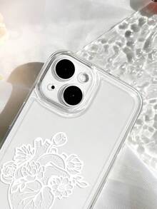 Flower Pattern Phone Case - White - View 3