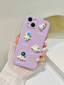 Astronaut Decor Phone Case - Multicolor - View 4