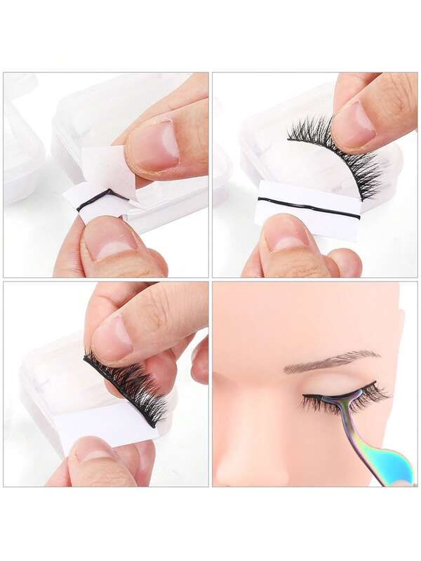 40pcs Selfadhesive Gluefree Eyelash Strips, Safe For Pregnant Women