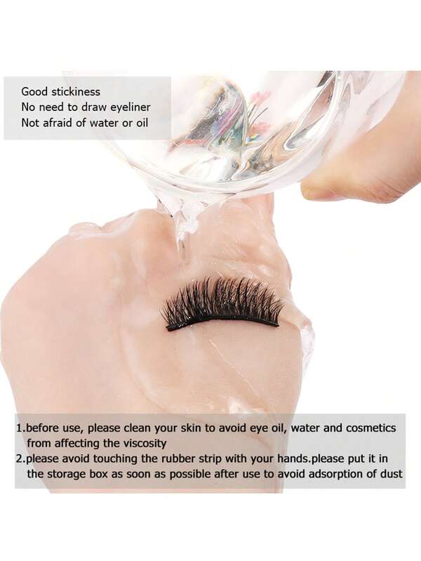40pcs Selfadhesive Gluefree Eyelash Strips, Safe For Pregnant Women