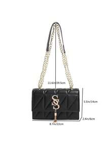 Bag For Women Chain Crossbody Bag Fashionable Versatile - Black - View 10