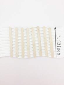 Waxing Applicator Sticks,50Pcs Eyebrow Wax Stirring Stick Wooden Craft Sticks Wax Spatulas Applicator For Face And Small Hair Removal Sticks - Beige - View 3