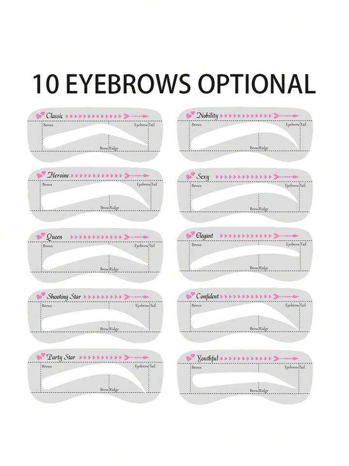 eyebrow-shaper-10pcs-eyebrow-card-drawing-thrush-cards-eyebrow-template-card-eyebrow-stickers-thrush-artifact-shein-malaysia