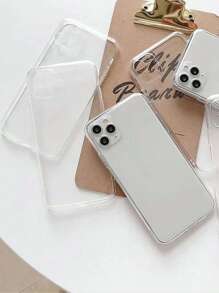 Apple Solid Clear Case Compatible With IPhone 15/15Pro/15Plus/15Promax Waterproof Shockproof Anti-Fall Scratch Resistant - Clear - View 7