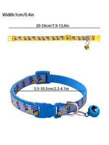 1入組卡通圖案隨機寵物項圈 - 彩色 - 查看 7