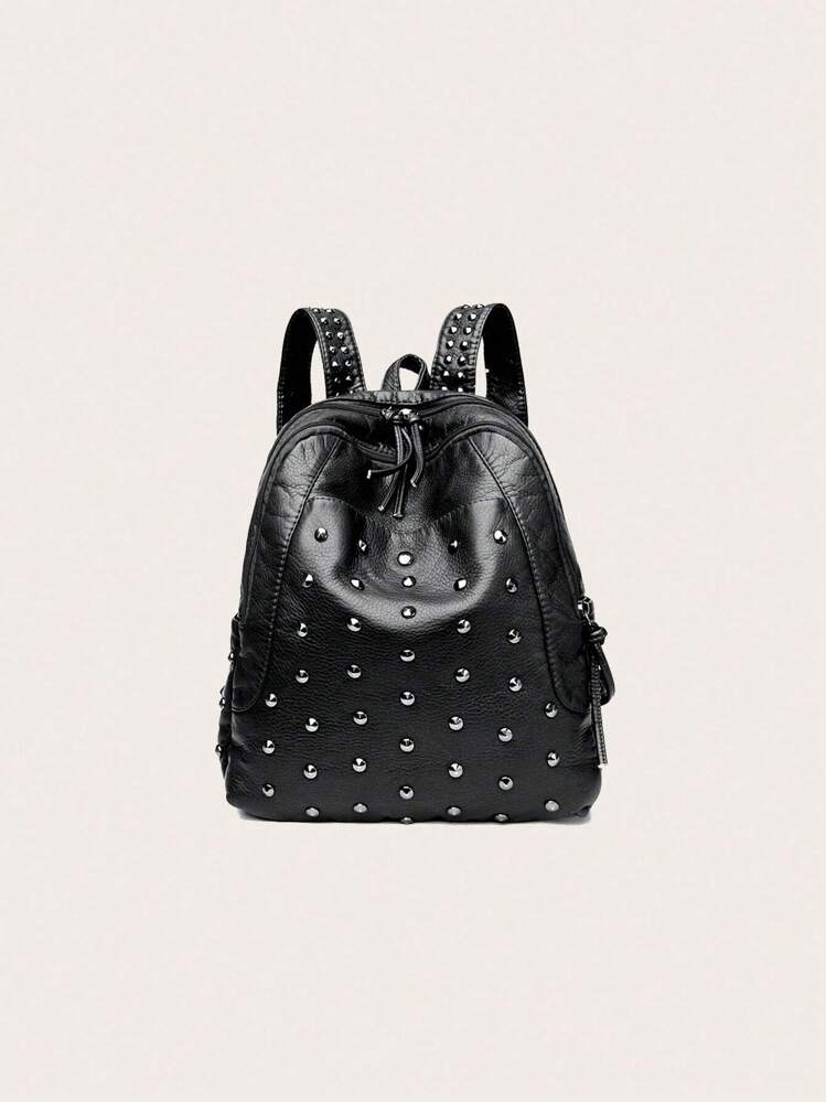 black leather studded bag backpack Spiked Back Pack Bag Goth Mall Price is per piece. Jimmy Choo noir kei ninomiya