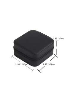 1 túi đựng đồ trang điểm nhiều lưới có khóa kéo xung quanh - màu đen - Xem 4