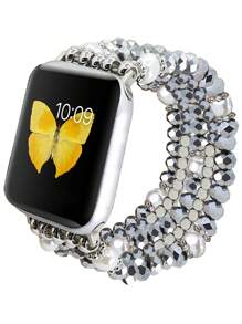 Dây đeo đồng hồ trang trí hạt tương thích với Apple Watch - Nhiều màu - Xem 2