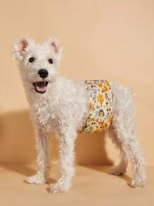 Tropical Fruit Cherry Cartoon Fruit Animal Pattern Male Dog Physiological Pants, Washable Male Dog Diaper - Green - View 13