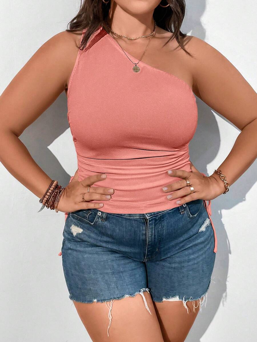 Calvaya áo nữ kích thước lớn Dây kéo Xù màu trơn Giải trí - Hồng - Xem 1