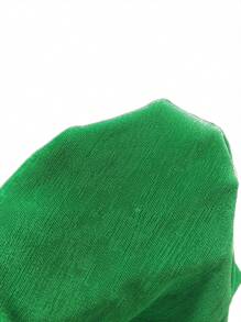 Chiquease 扭结前开衩大腿流苏下摆长款女式半身裙 - 綠色 - 查看 7