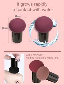 baopinger 3 PIEZAS/5 PIEZAS/6 PIEZAS Esponja de maquillaje con cabeza de hongo de colores múltiples (rosa fluorescente, rosa, rosa intenso), verde festival duende, maquillaje, barato, decoración de habitación, tocador, viaje, dormitorio, accesorios de maquillaje, borla, difuminador de maquillaje, borla de polvo, esponja de maquillaje, barato, relleno de calcetines, maquillaje, herramientas de maquillaje, cosas baratas, regalos, regalos para mujeres, regalos de Navidad - Multicolor - Ver 6