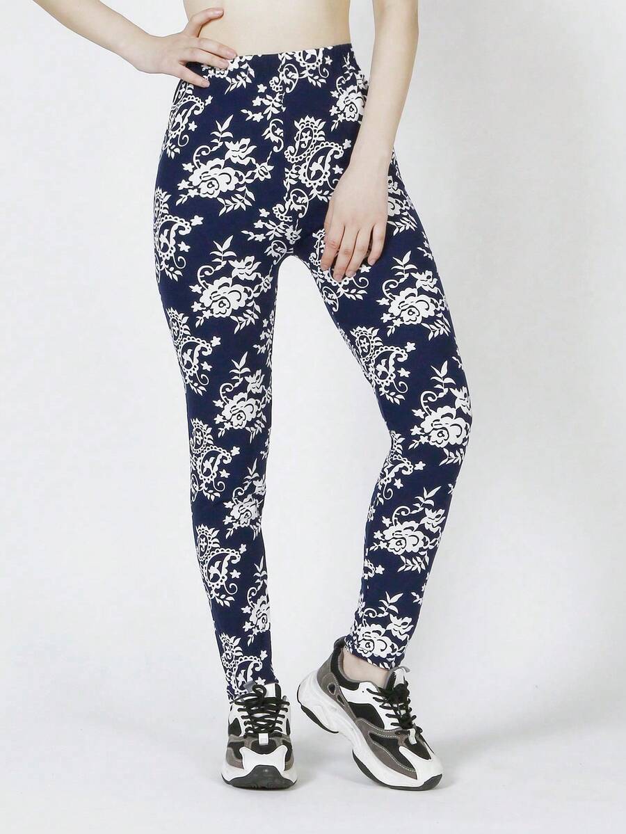 Quần tất nữ Hoa Tất cả trên in Giải trí - Nhiều màu - Xem 1