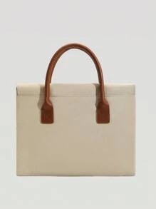 Minimalist Laptop Bag Double Handle Laptop Sleeve Computer Bag For School Student Classroom Laptop Bags Classroom Bags Teacher Storage Bags Classroom Organizer Bags - Khaki - View 3