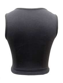 Solid Ruched Bustier Tank Top