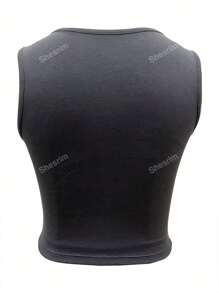 Solid Ruched Bustier Tank Top